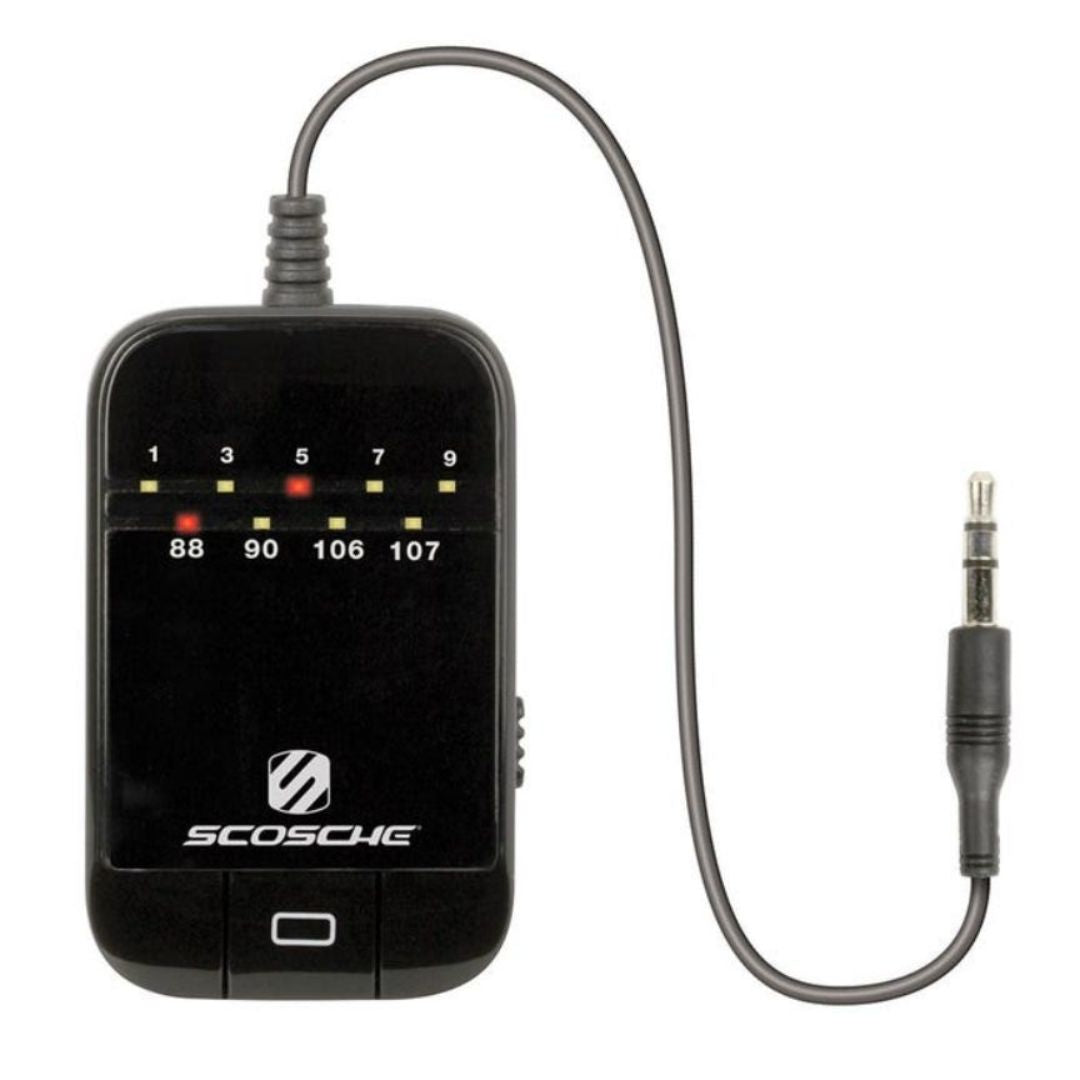 Scosche FMT5, Battery Powered FM Transmitter w/ 20 Preset Freq'S
