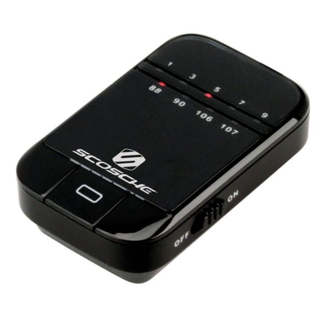 Scosche FMT5, Battery Powered FM Transmitter w/ 20 Preset Freq'S