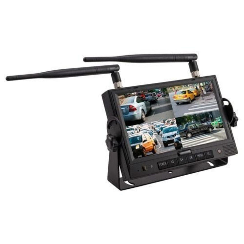 iBeam TE-4WCM, Commercial 7 Inch WIReless Monitor With Quad Output