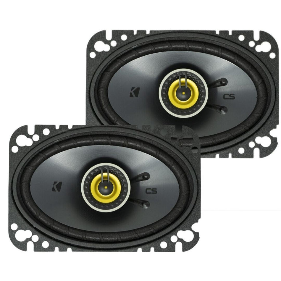 Kicker CSC464, CS Series 4x6" 2 Way Coaxial Car Speakers  (46CSC464)