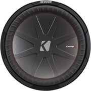 Kicker CWR154, CompR 15" Dual Voice Coil Subwoofer 4-Ohm, 800W (43CWR154)