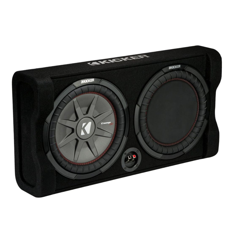  Compatible with Ford Ranger 83-12 Extended Cab Truck Dual 12  Kicker C12 Subwoofer Sub Box Enclosure 600 Watts Peak : Electronics