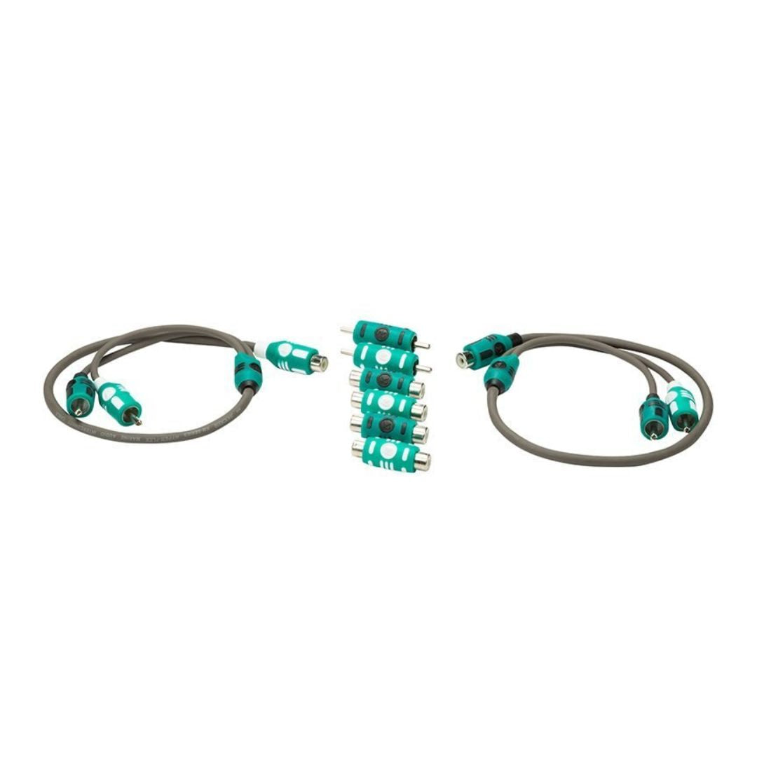 Kicker KMIY, Marine Series Y-Adapter Interconnect, RCA Male W/ Female Adapters (47KMIY)