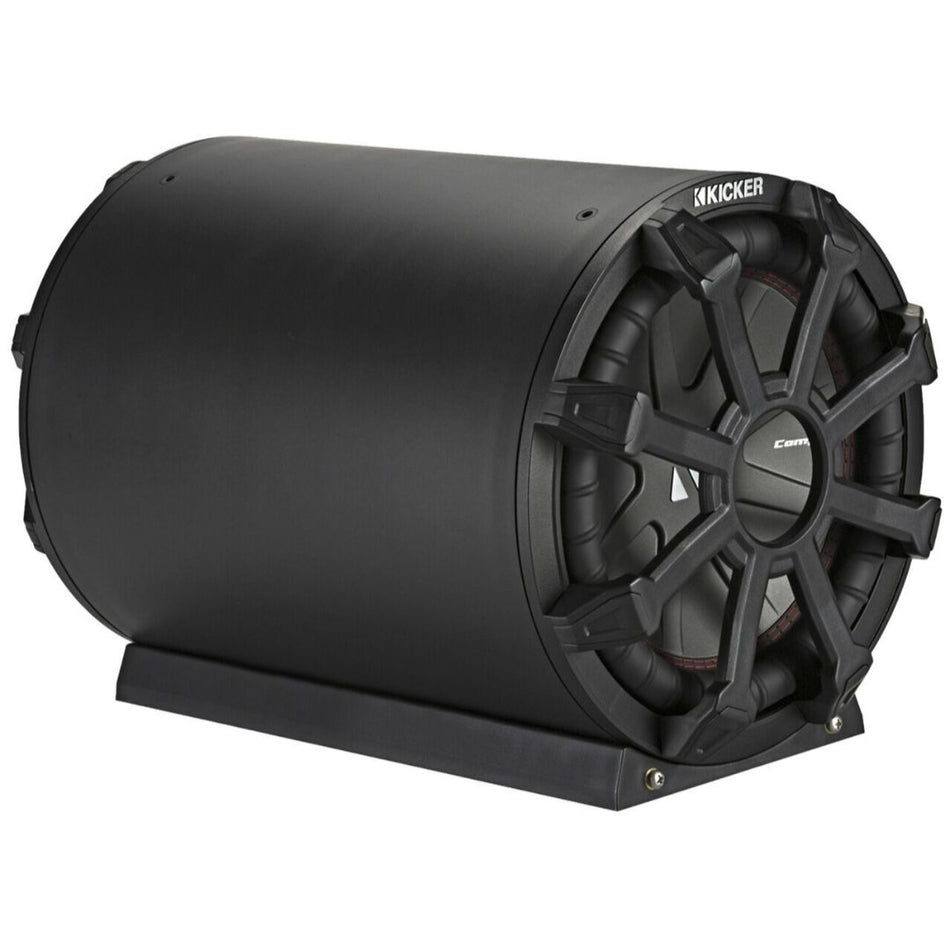 Kicker CWTB102, TB 10" Subwoofer and Passive Radiator in Weather-Proof Enclosure, 2-Ohm, 400W (46CWTB102)