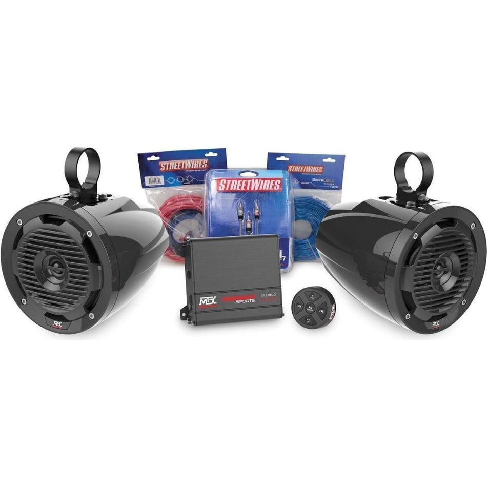 MTX BORVKIT1, Bluetooth Controlled Motorsports Sound Package - 2 Speaker