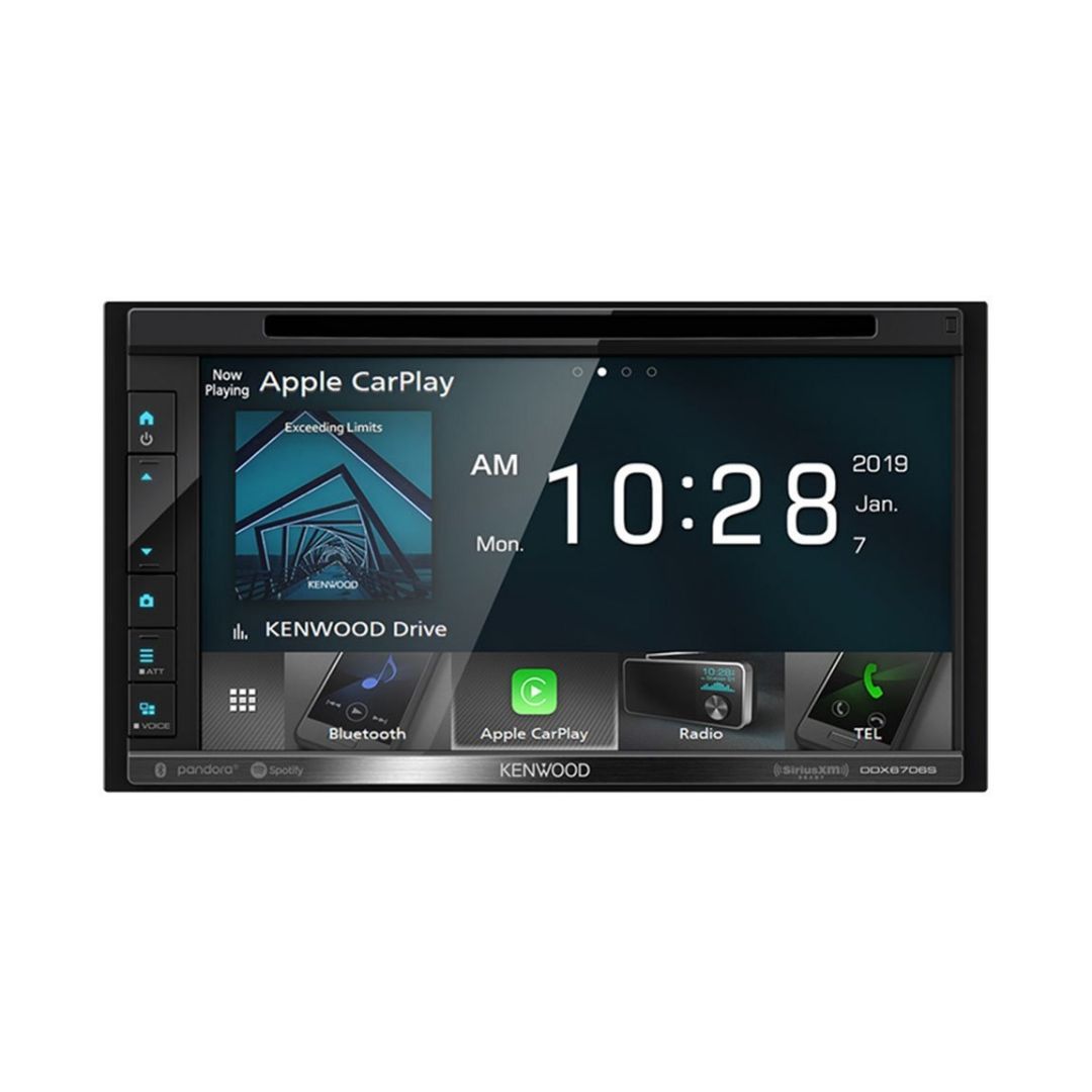 Kenwood DDX6706S, 6.8" DVD Multimedia Receiver w/ Apple CarPlay and Android Audio