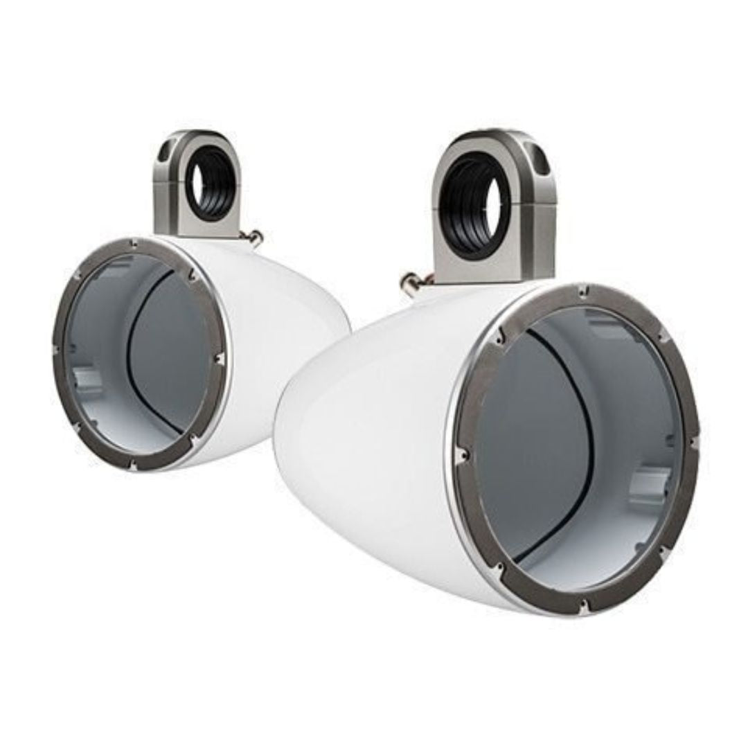 Kicker KMTES8W, KMTES8 Tower Enclosures for 8" (200mm) Drivers, Pair, White (43KMTES8W)