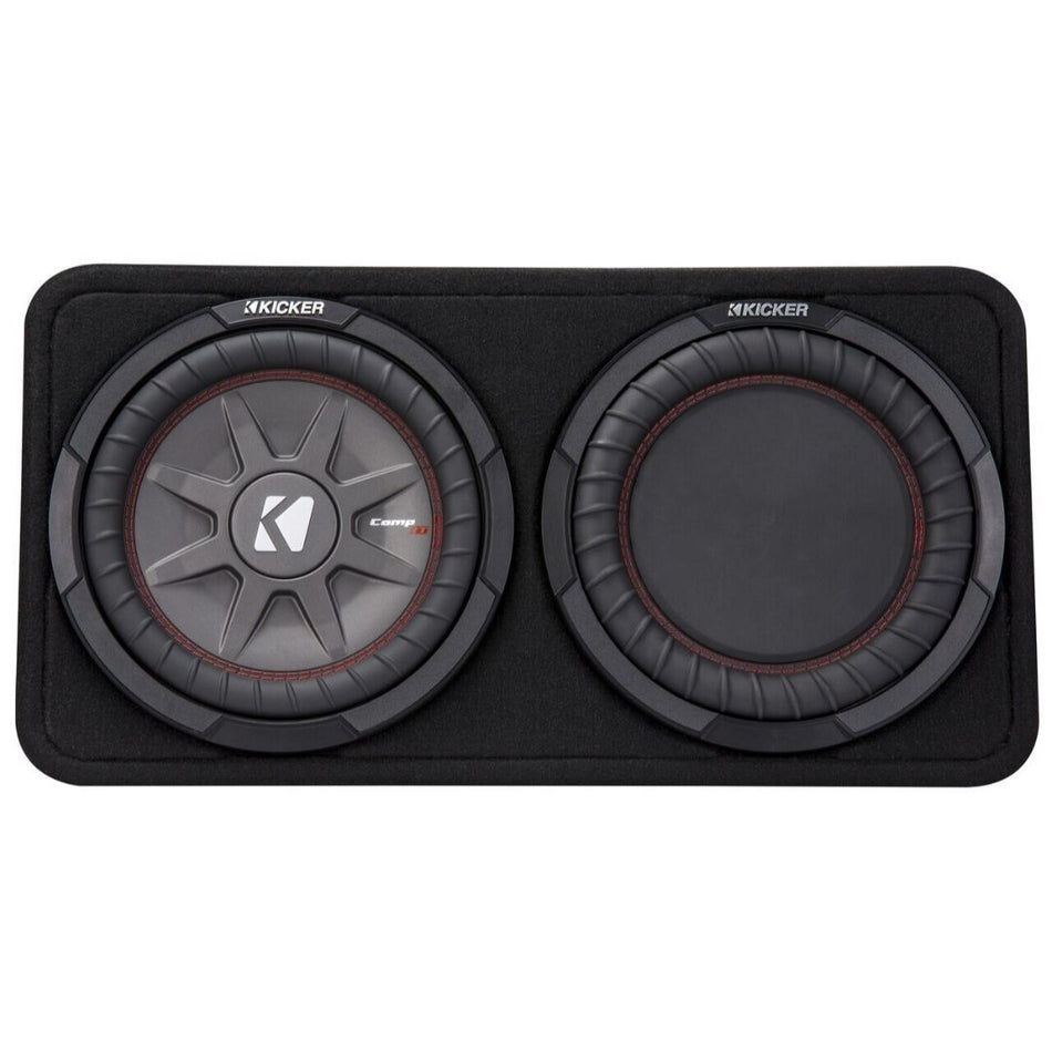 Kicker TCWRT102, CompRT 10" Subwoofer in Thin Profile Enclosure, 2-Ohm, 400W (43TCWRT102)