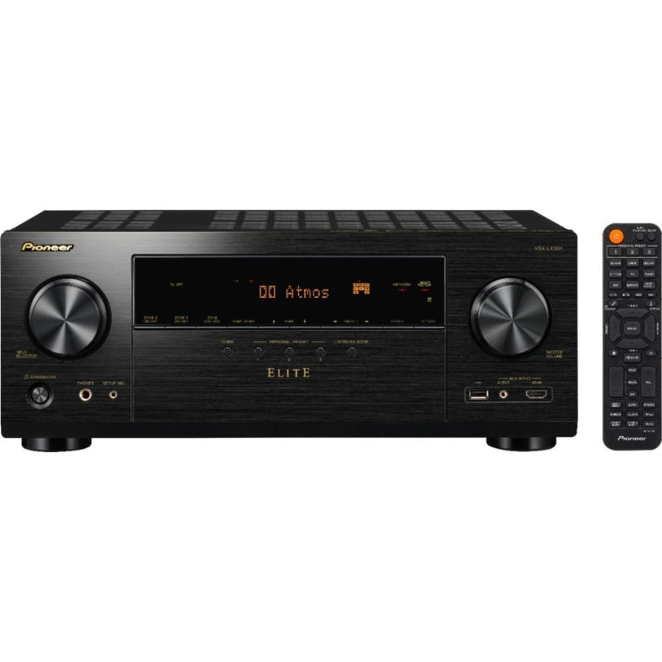 Pioneer Elite VSX-LX304, Elite 9.2 Channel Bluetooth Capable with Dolby Atmos 4K Ultra HD HDR Compatible A/V Home Theater Receiver