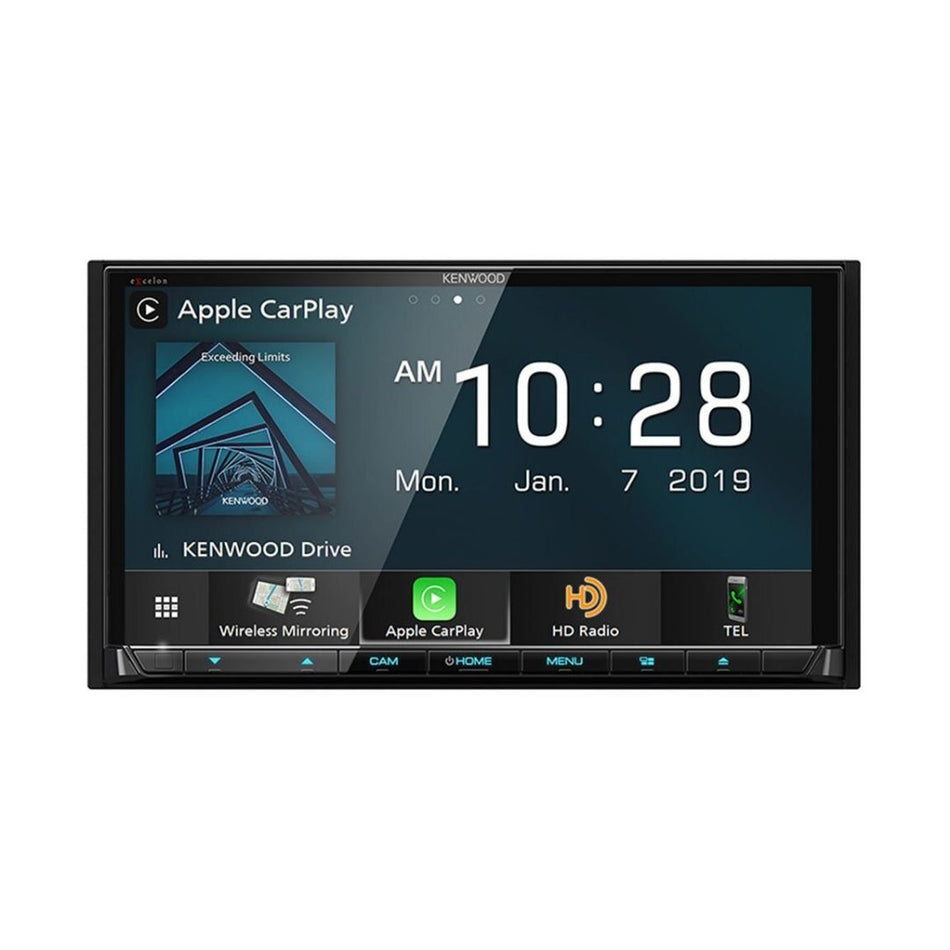 Kenwood DDX8906S, eXcelon 6.95" DVD Multimedia Receiver w/ Wireless CarPlay and Android Auto