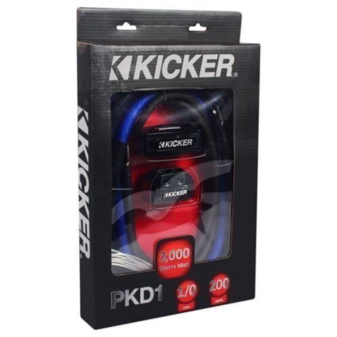 Kicker PKD1, Dual Amp Power Kit, 1/0ga (46PKD1)
