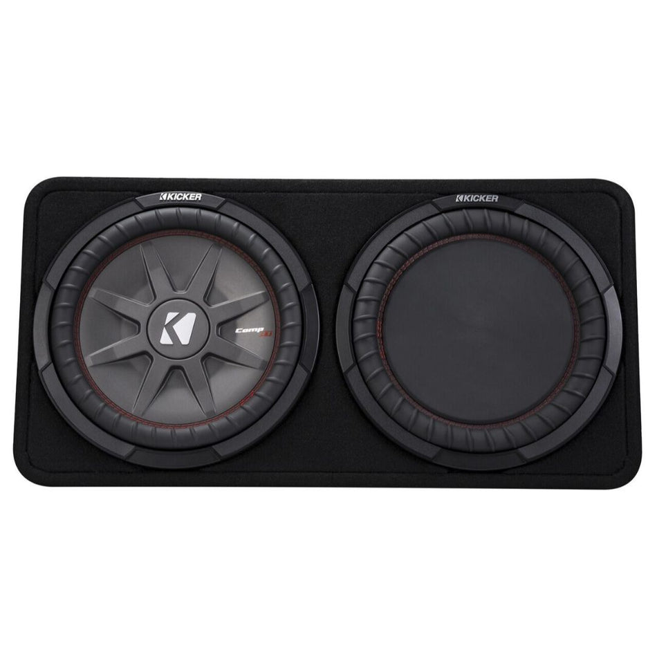 Kicker TCWRT122, CompRT 12" Subwoofer in Thin Profile Enclosure, 2-Ohm, 500W (43TCWRT122)