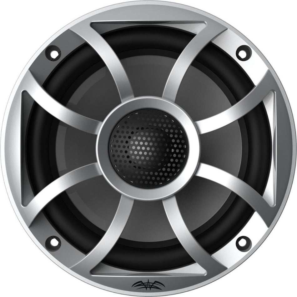 Wet Sounds RECON 5-S, Recon Series 5" Coaxial Marine Speakers XS Silver Grill Gun Metal Cone - Silver