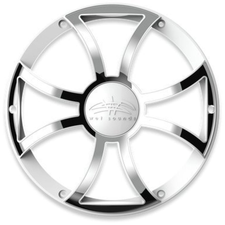 Wet Sounds REVO 12 XS-W-SS GRILL, White w/ Stainless XS Open Style Grill for the REVO 12" & REVO 12 XXX V4-B Subwoofers