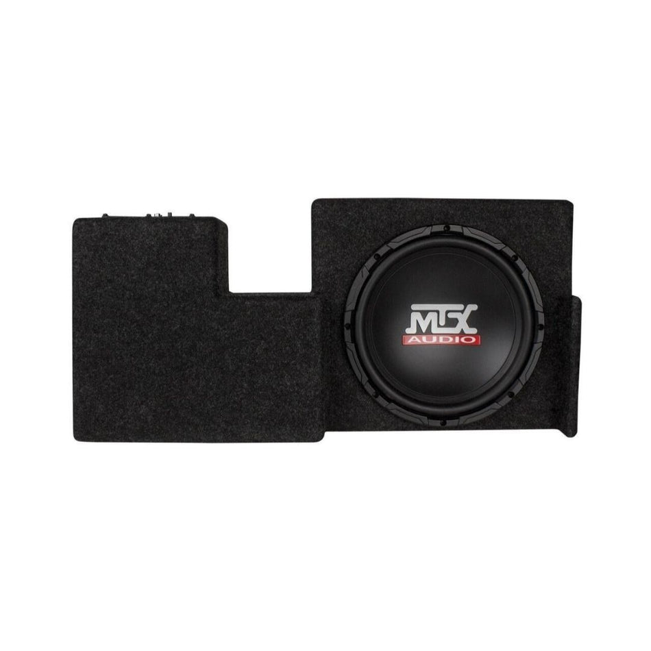 MTX F-150EX-09A, Loaded w/ 10" Woofer and Amplified, Black, 2009-2014 Ford F-150 Super Cab