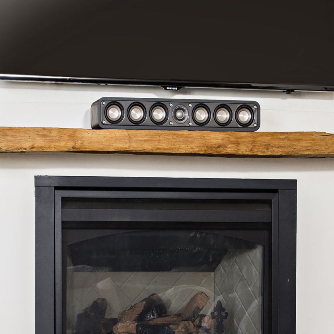 Polk Audio S35, Signature S35 Series Center Channel/Multi-Purpose Home Theater Speaker (Washed Black Walnut)