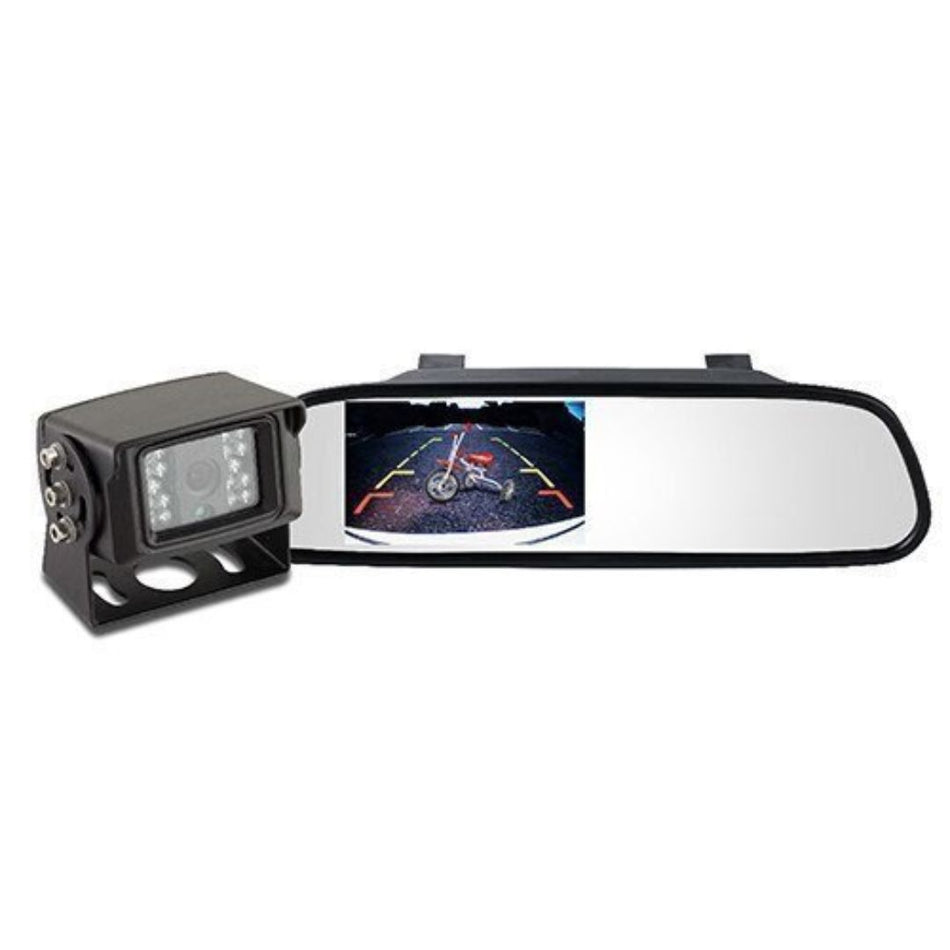 iBeam TE-CLMC-K4, Mirror Monitor Plus Heavy Duty Night Vision Camera Plus Mic