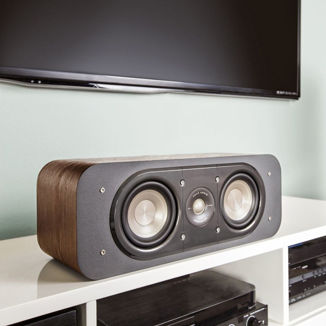 Polk Audio S30, Signature S30 Series Center Channel Speaker (Washed Black Walnut)