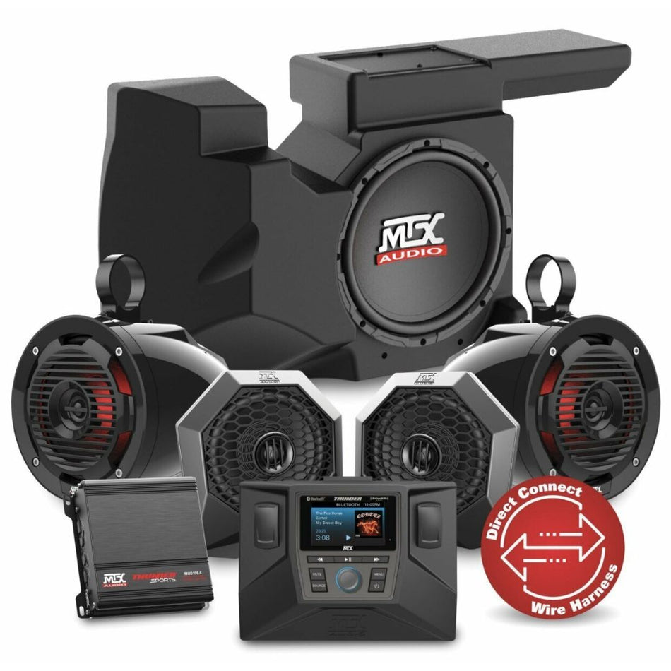 MTX RZRSYSTEM3, Bluetooth Radio, Amplified Subwoofer, Amplified Front and Rear Speaker Pod System