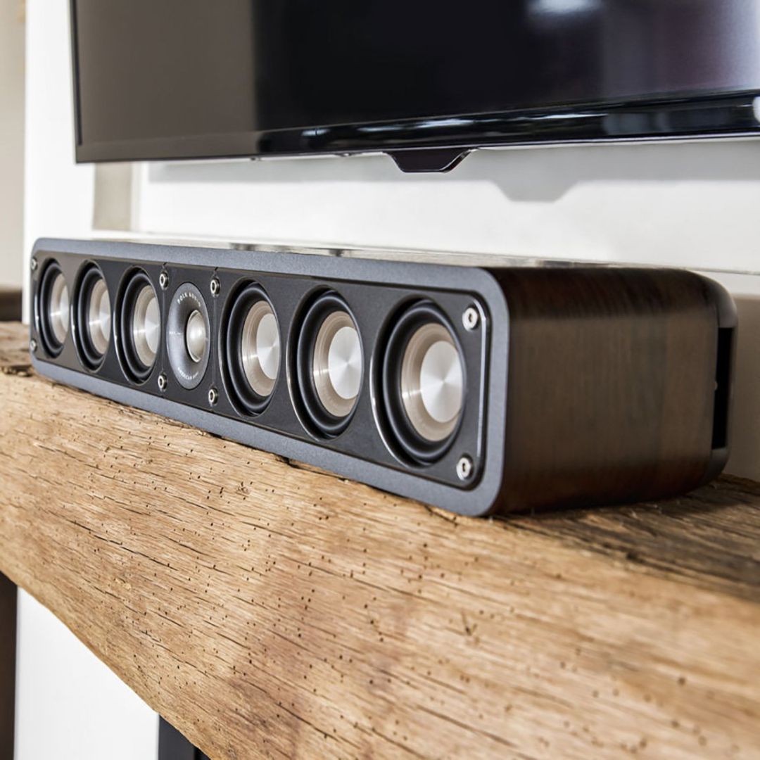 Polk Audio S35, Signature S35 Series Center Channel/Multi-Purpose Home Theater Speaker (Washed Black Walnut)