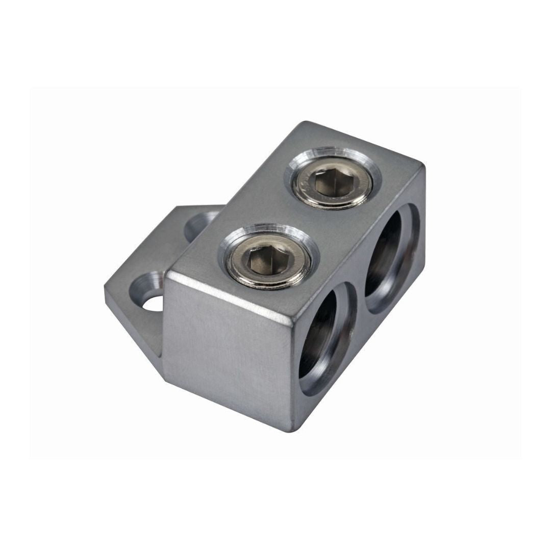 Kicker GT2, Ground termination block, 1/0-8 AWG in (2) (46GT2)