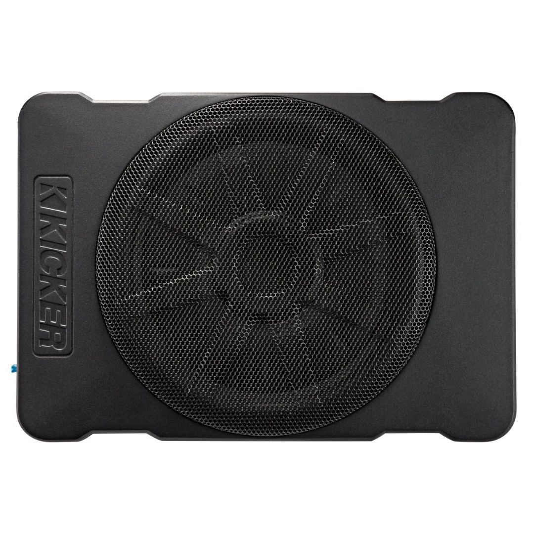 Kicker HS10, Hideaway Compact Powered Subwoofer, 10" Subwoofer and 180 Watt w/ Class D Amplifier (46HS10)