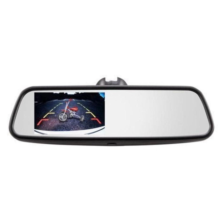 iBeam TE-DVR-MM, Universal Rear-View Mirror With Integrated 4.5 Inch Monitor