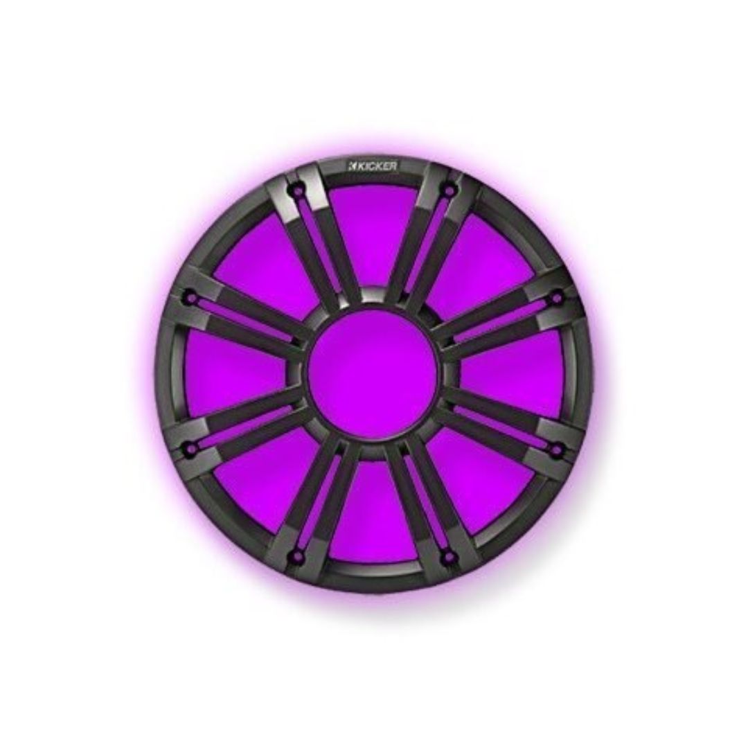 Kicker KMG10C, KMG10 10" Grille for KM10 and KMF10 Subwoofer, LED, Charcoal (45KMG10C)