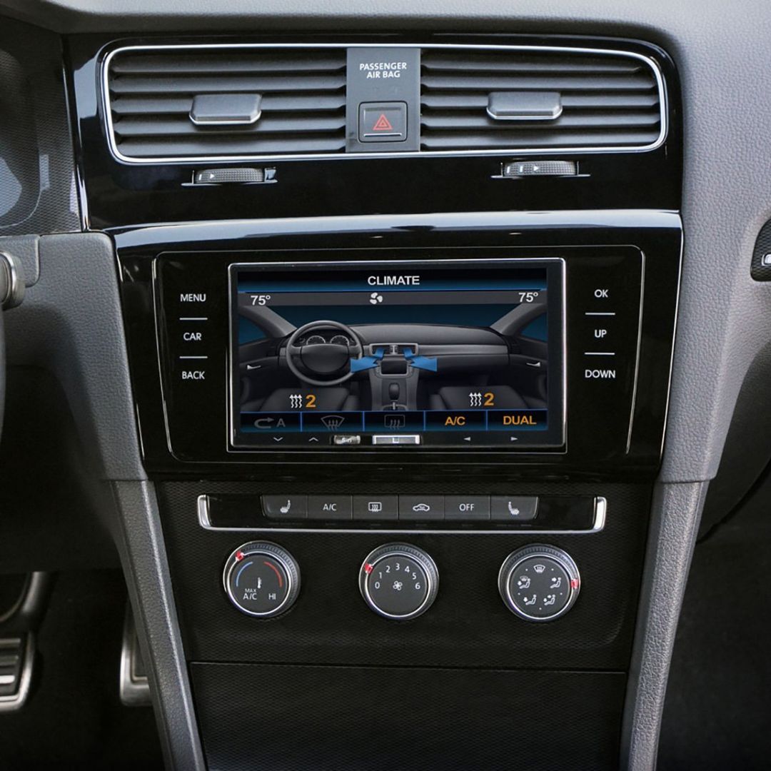 Scosche VW2352HGB, 2015 Volkswagen Golf ISO Double DIN Kit, High Gloss Black (Mark 7 Models)