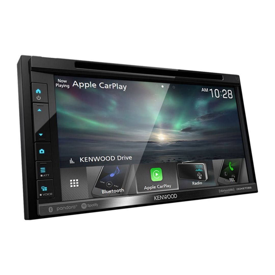 Kenwood DDX6706S, 6.8" DVD Multimedia Receiver w/ Apple CarPlay and Android Audio