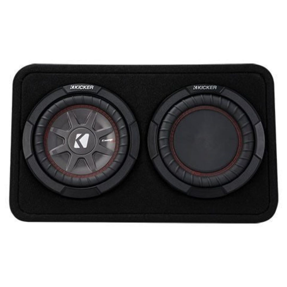 Kicker TCWRT82, CompRT 8" Subwoofer in Thin Profile Enclosure, 2-Ohm, 300W (43TCWRT82)