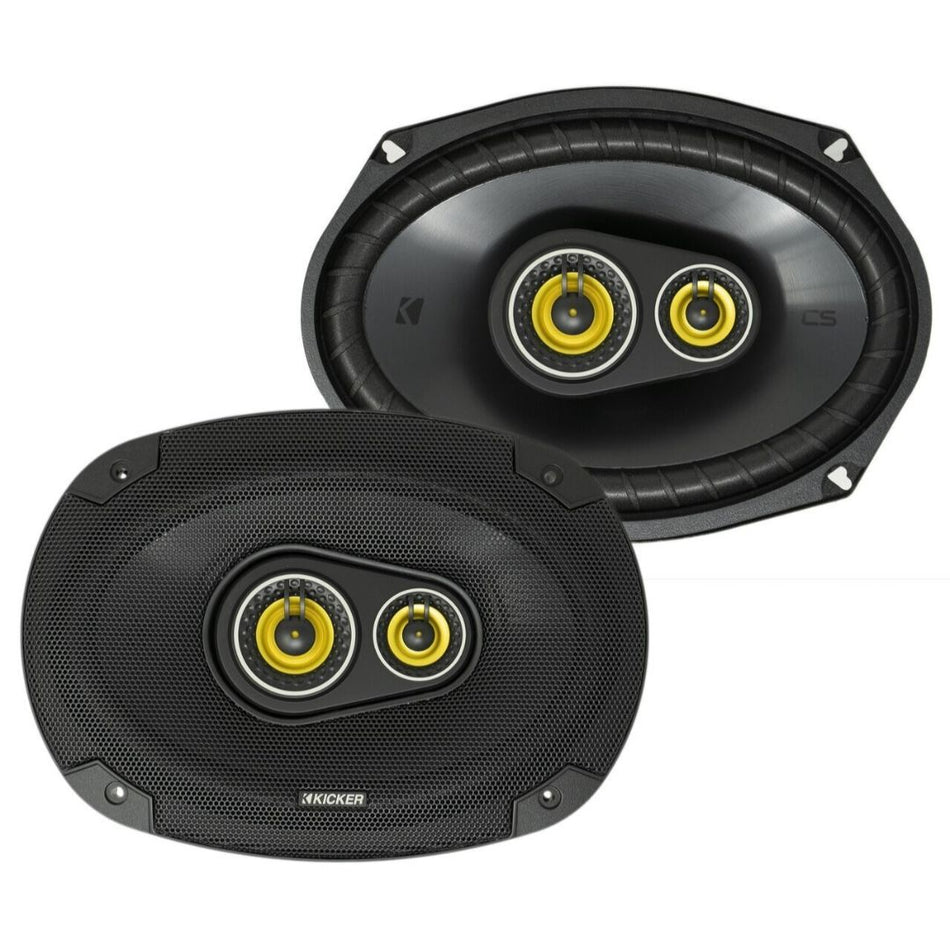 Kicker CSC6934, CS Series 6x9" 3 Way Car Speakers  (46CSC6934)