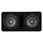 Kicker DCWR102, CompR Dual 10" Subwoofers in Vented Enclosure, 2-Ohm, 800W (43DCWR102)