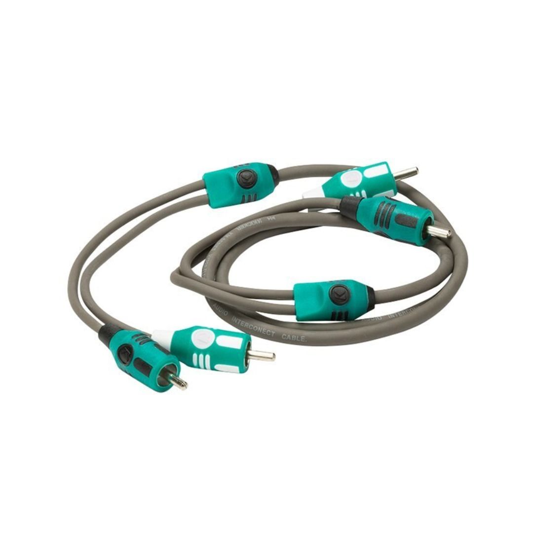 Kicker KMI1, Marine Series 2-Ch RCA Interconnect, 1.0M (47KMI1)