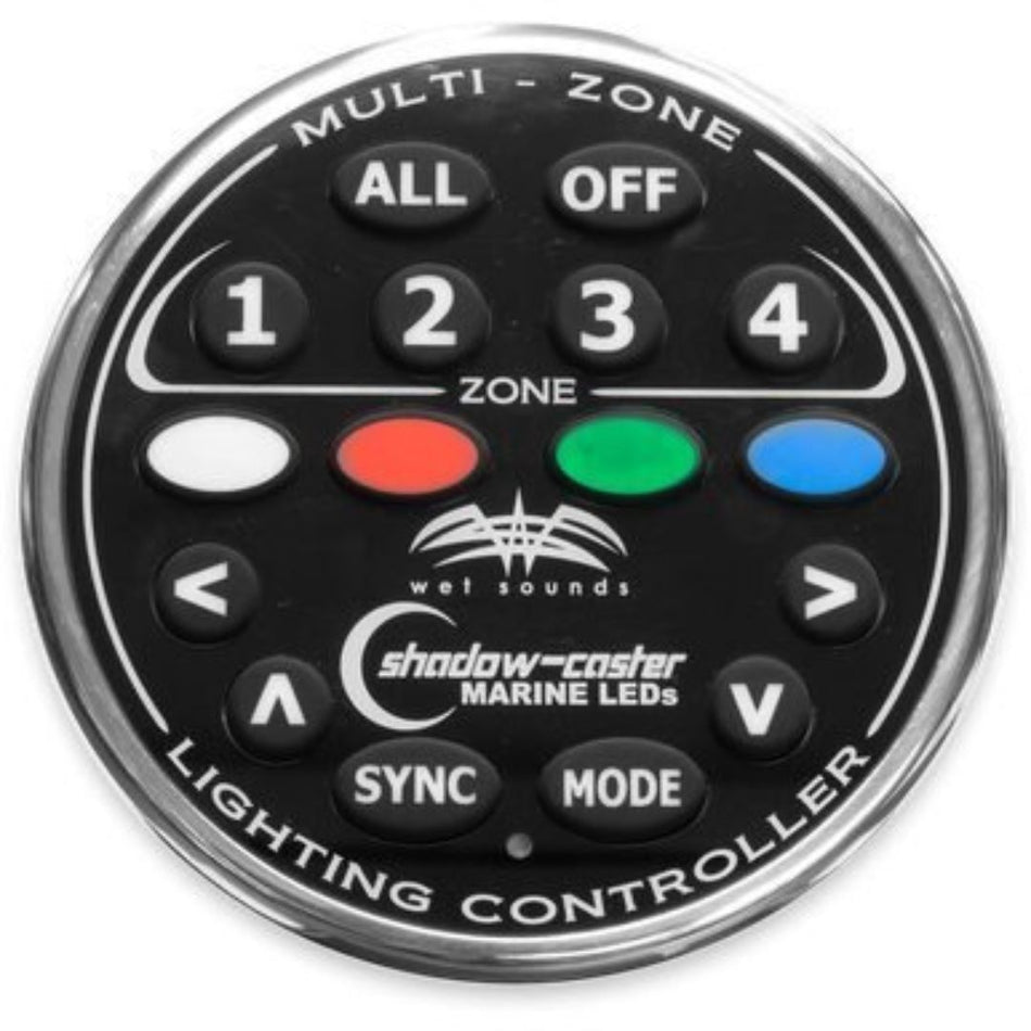 Wet Sounds WS-4Z-RGB REMOTE, 4 Zone RGB LED Remote for the WS-4Z-RGB-BB Controller