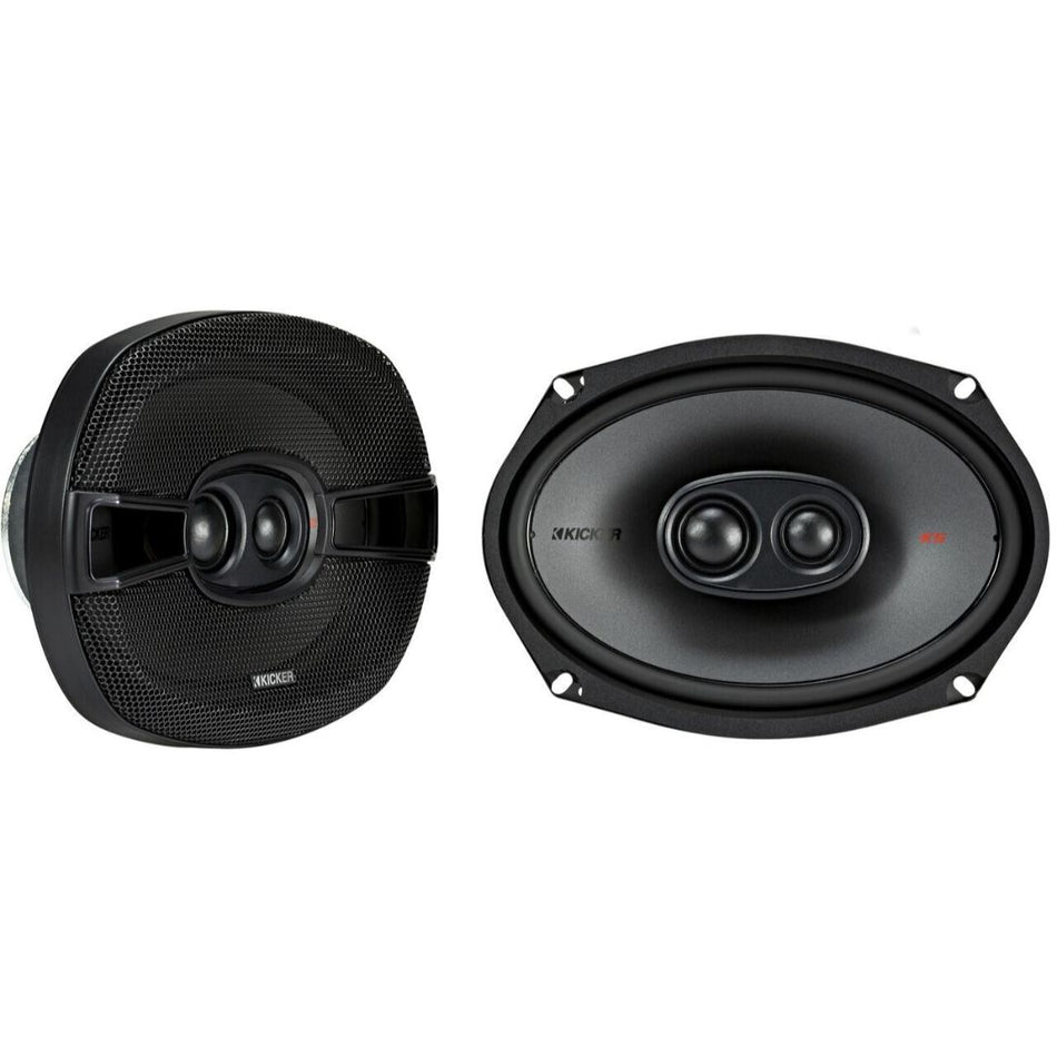 Kicker KSC69304, KS Series 6x9" 3-way Speakers (44KSC69304)