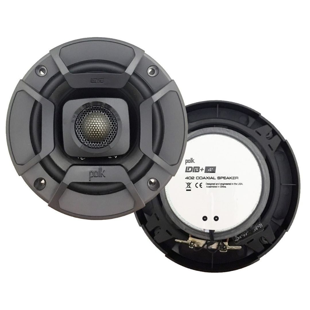 Polk Audio DB402, DB+ 4" Series Coaxial Car / Marine / UTV / ATV Speakers