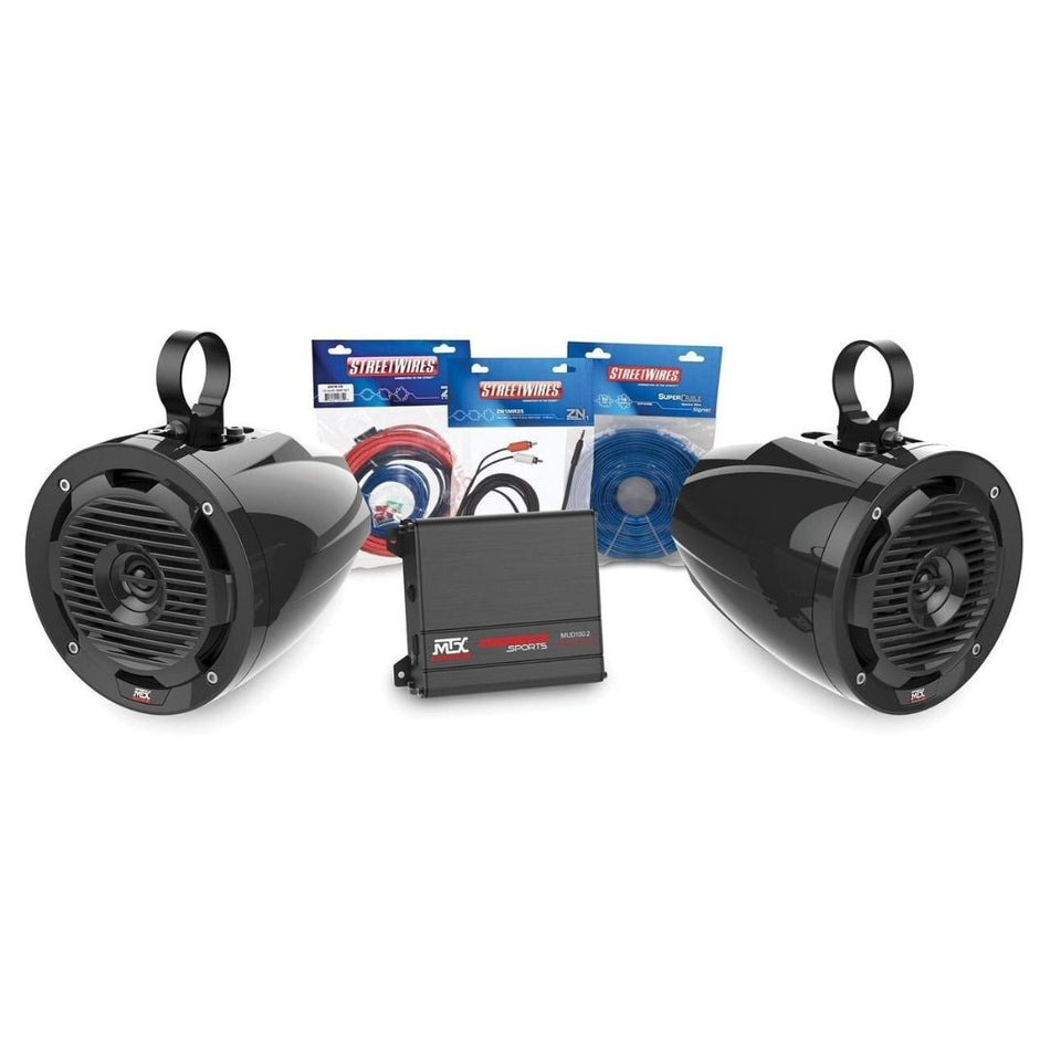 MTX ORVKIT1, Wired Phone-Controlled Motorsports Sound Package - 2 Speaker