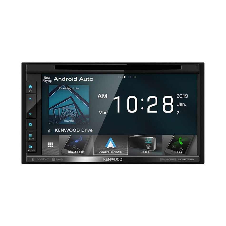 Kenwood DDX6706S, 6.8" DVD Multimedia Receiver w/ Apple CarPlay and Android Audio