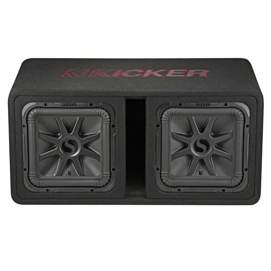 Kicker DL7R122, L7R 12" Dual Subwoofers in the CWR Style Vented Enclosure, 2-Ohm, 1200W (45DL7R122)