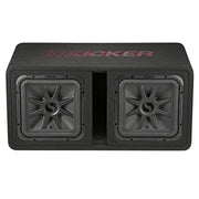Kicker DL7R122, L7R 12" Dual Subwoofers in the CWR Style Vented Enclosure, 2-Ohm, 1200W (45DL7R122)