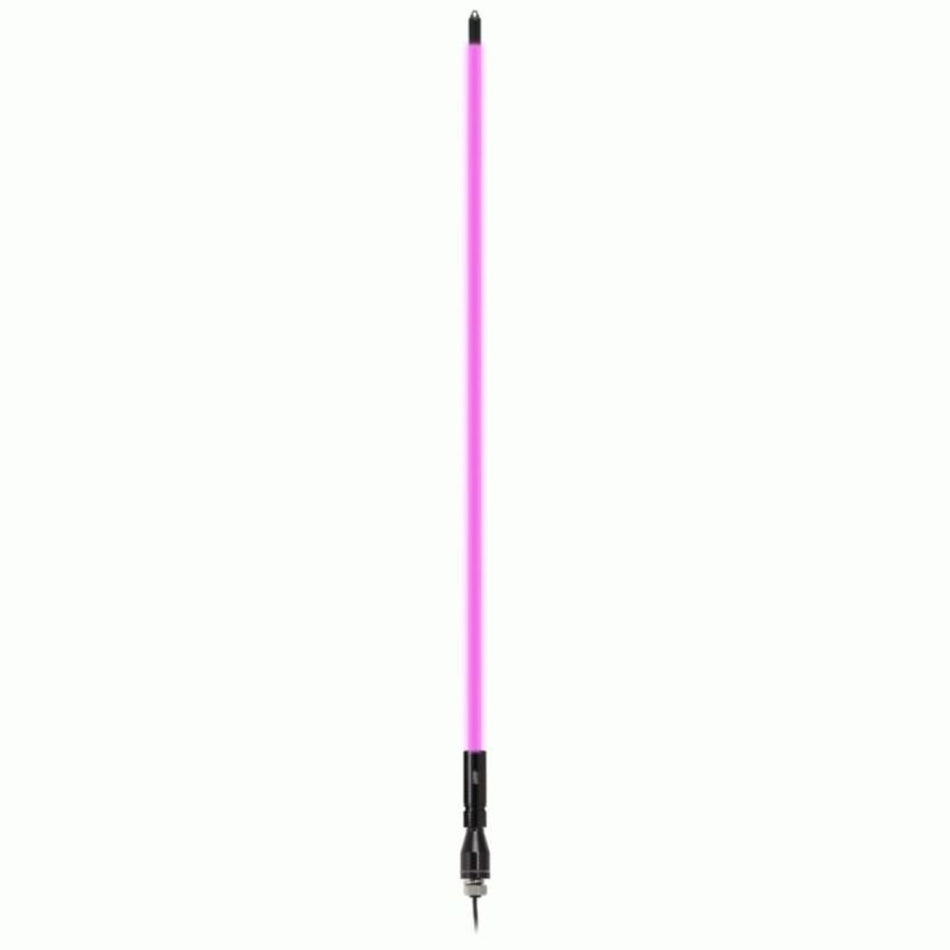 Metra MPS-FOPWHIP4, Single Color Fiber Optic Whip Antenna 4ft - Pink