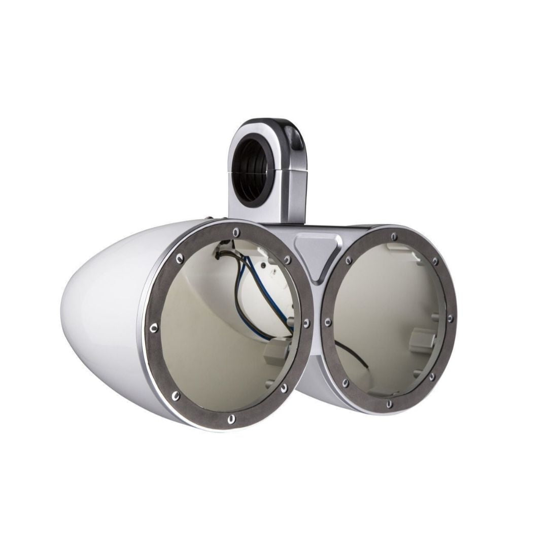 Kicker KMTEDW, KMTED Tower Enclosure for Dual 6" (160mm) and 6.5" (165mm) Drivers, pair, White (12KMTEDW)