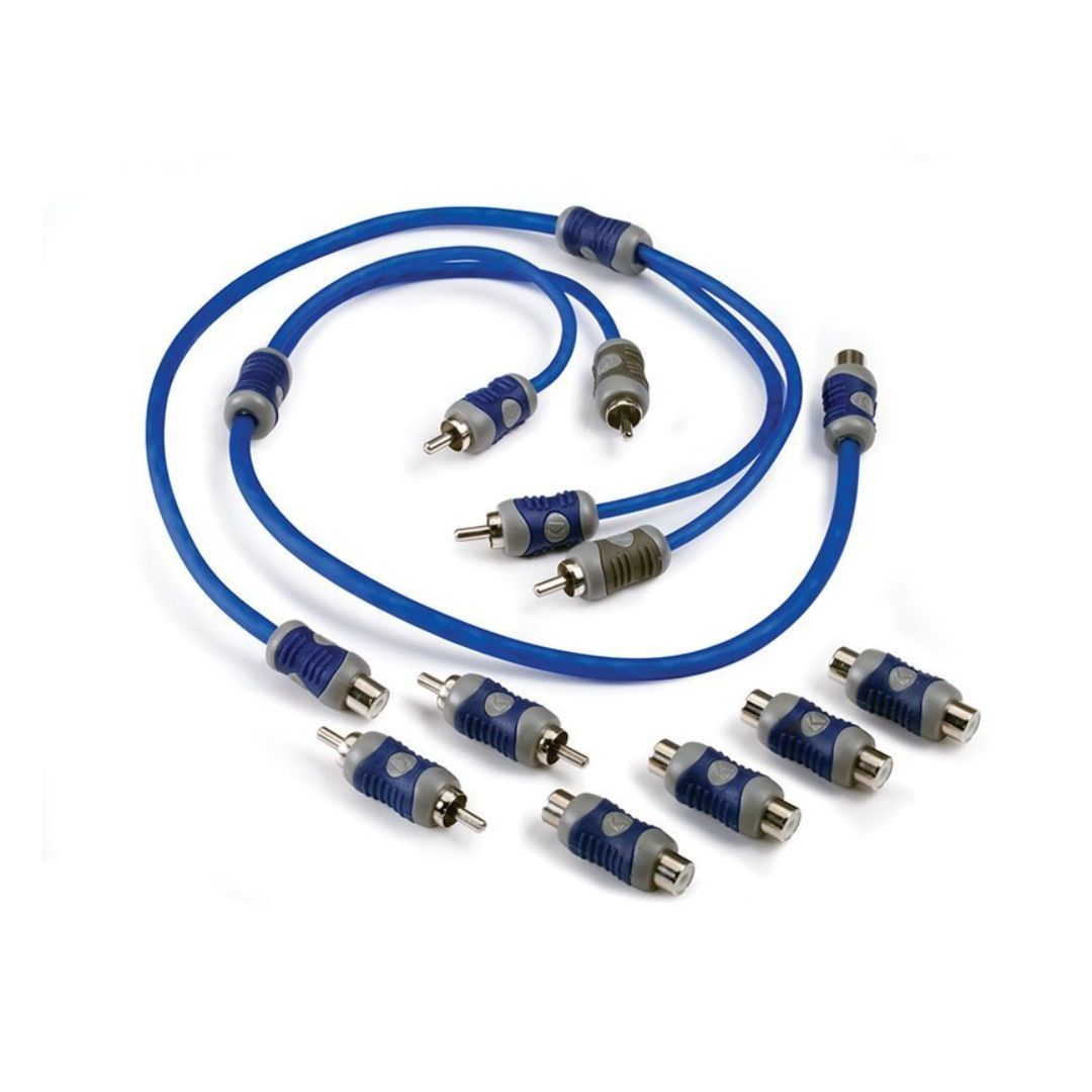 Kicker KIYFM, Y Adapter w/ Male RCA's & Female RCA Adapters (46KIYFM)