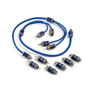 Kicker KIYFM, Y Adapter w/ Male RCA's & Female RCA Adapters (46KIYFM)