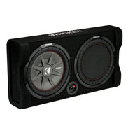 Kicker TRTP82, TRTP 8" Thin Down Firing Subwoofer and Passive Radiator Enclosure, 2-Ohm (47TRTP82)