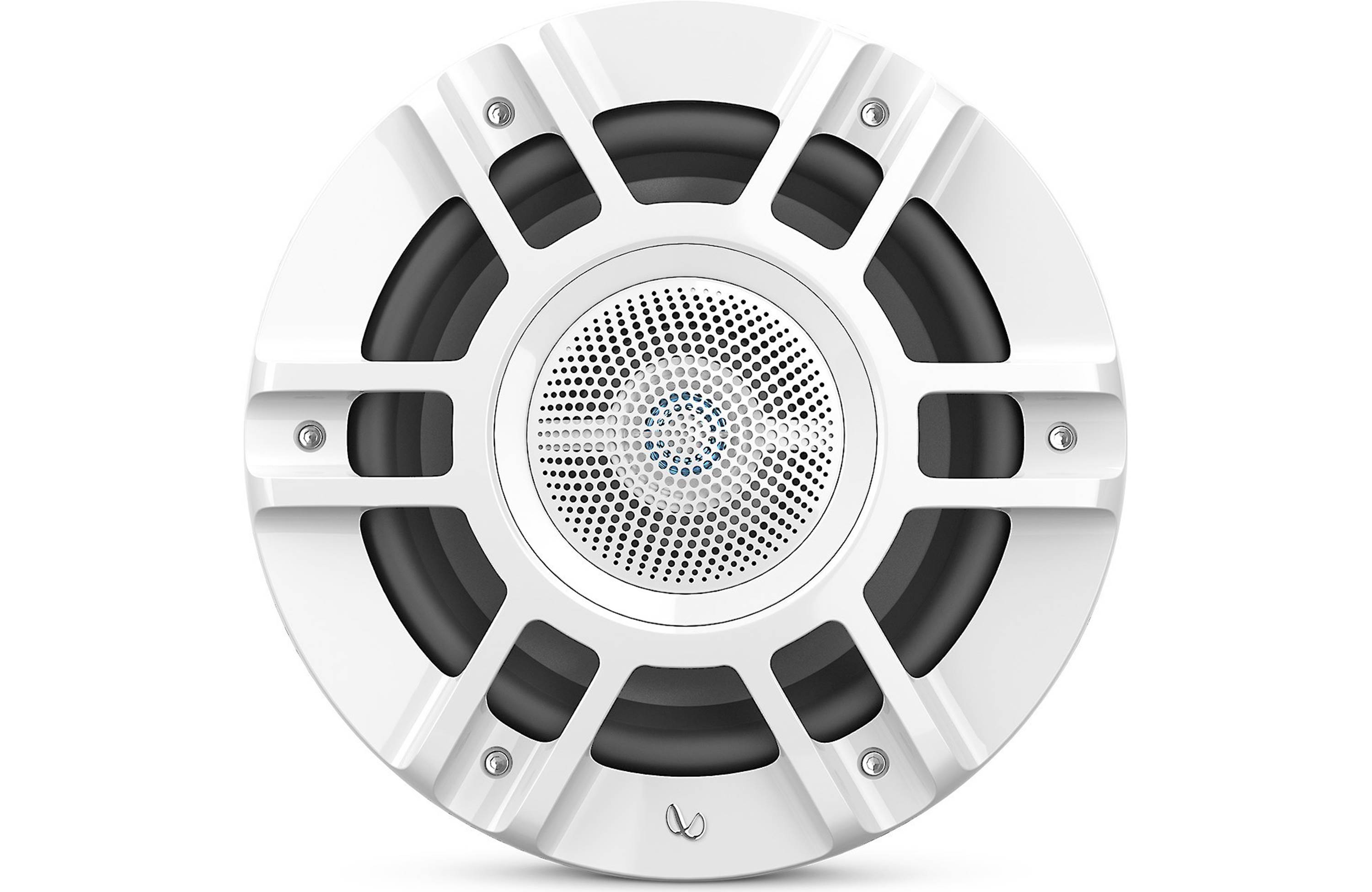 Infinity KAPPA8130MAM, KAPPA Series 8" 3-Way Premium Marine Covertible Speakers w/ RGB Lighting - White