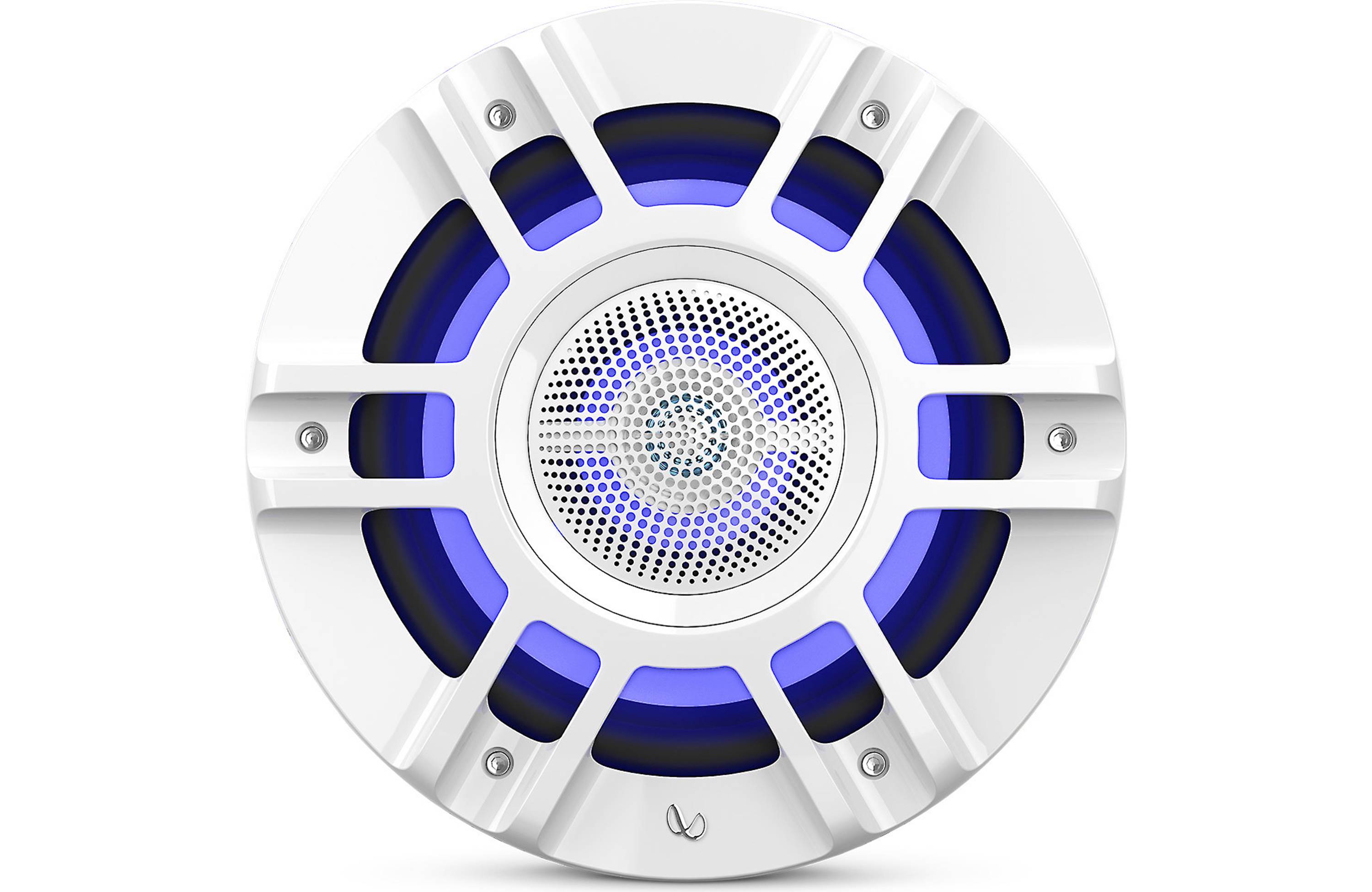 Infinity KAPPA8130MAM, KAPPA Series 8" 3-Way Premium Marine Covertible Speakers w/ RGB Lighting - White