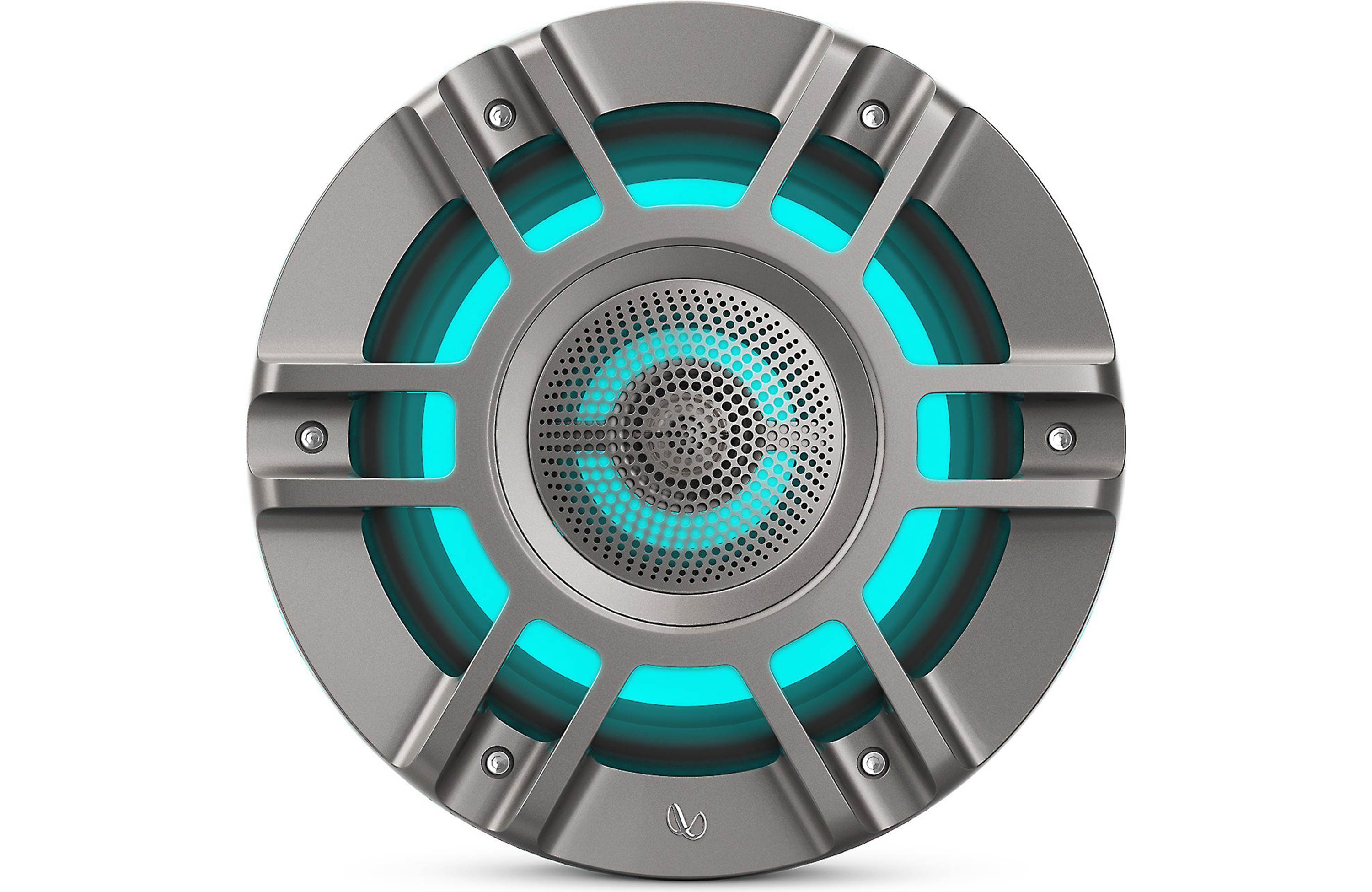 Infinity KAPPA8135MAM, KAPPA Series 8" 3-Way Premium Marine Covertible Speakers w/ RGB Lighting - Titanium
