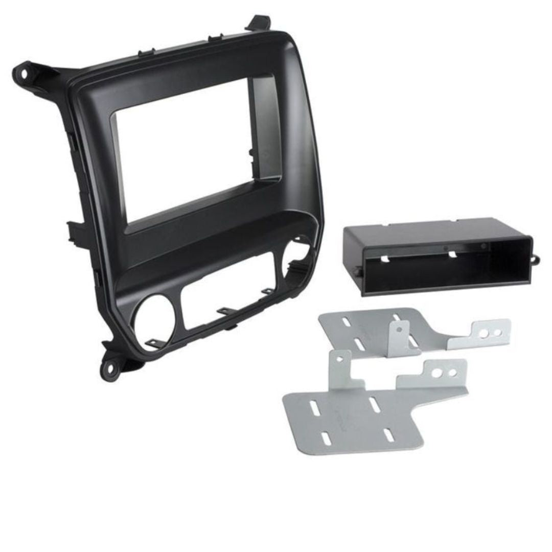 Scosche GM5211B, 2014-Up Chevrolet Silverado / GMC Sierra ISO Double DIN & DIN+Pocket Kit